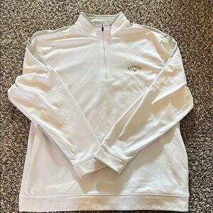 Callaway Men's Zip-Up White Sweater